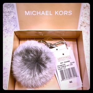 Michael Kors rabbit fur key chain